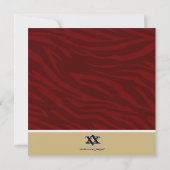 Rode Zebrastripes van Afstuderen 2013 Kaart (Achterkant)