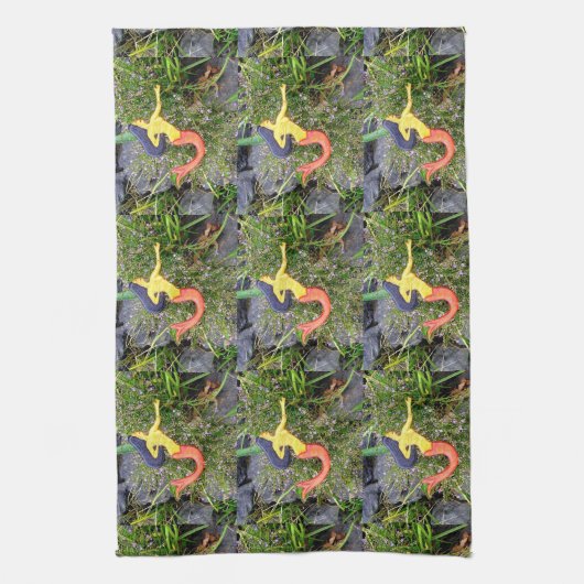 rode zebravis theedoek (Verticaal)