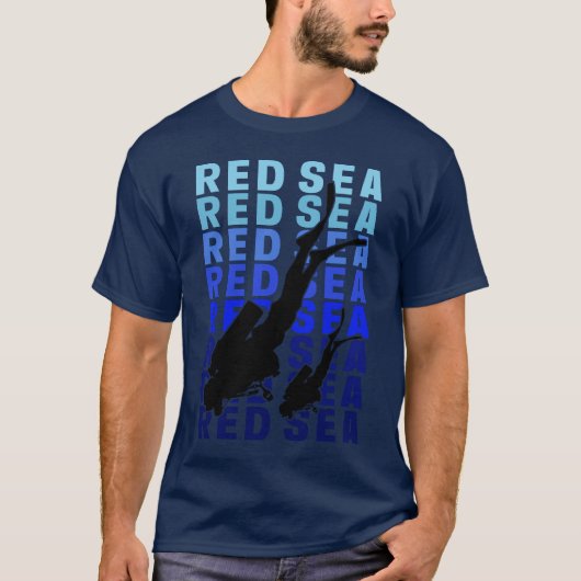 Rode Zee Duiken T-Shirt (Voorkant)
