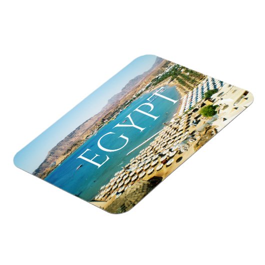 Rode zee in het Briefkaart Sharm el Sheikh (Egypte Magneet (Linkerzijde)