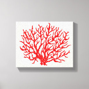  Rode Zee Koraal Wanddecoratie 