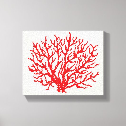 Rode Zee Koraal Wanddecoratie  (Voorkant)