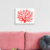  Rode Zee Koraal Wanddecoratie  (Insitu (Woonkamer))