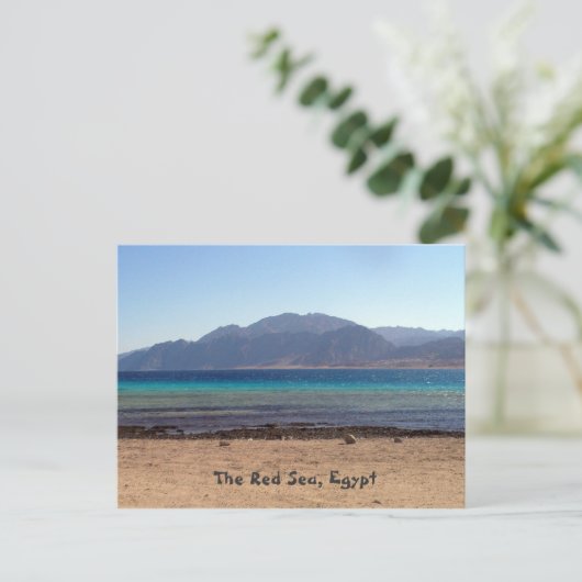 Rode Zee Laguna Briefkaart (Staand voorkant)