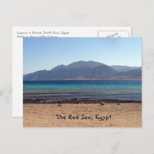 Rode Zee Laguna Briefkaart (Voorkant / Achterkant)