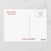 Rode Zee ster - Briefkaart (Achterkant)