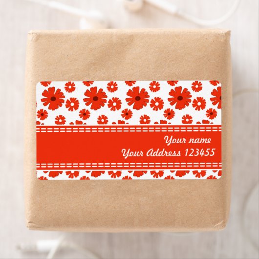 Rode zeeduivel etiket (Insitu)