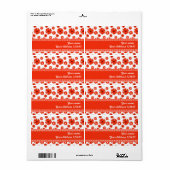 Rode zeeduivel etiket (Full Sheet)