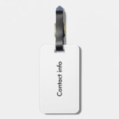 rode zeemeermin bagagelabel (Achterkant verticaal)