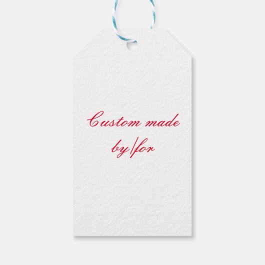 rode zeemeermin cadeaulabel (Achterkant)