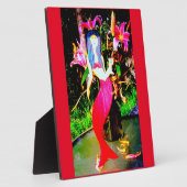 rode zeemeermin fotoplaat (Zijkant)