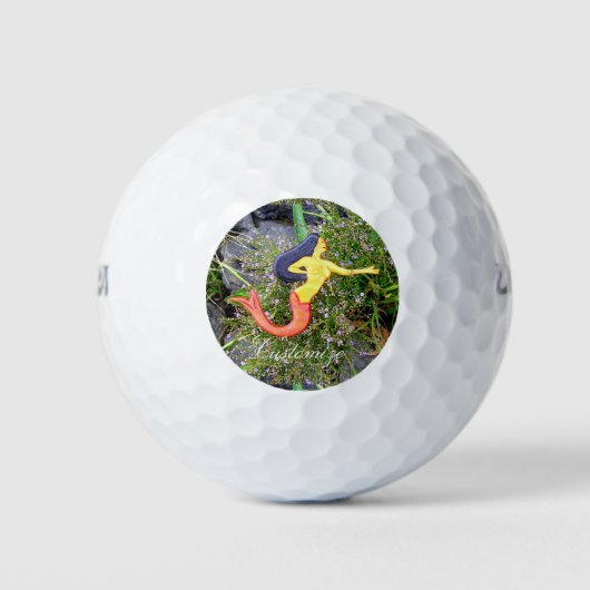rode zeemeermin golfballen (Voorkant)