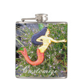 rode zeemeermin heupfles (Voorkant)