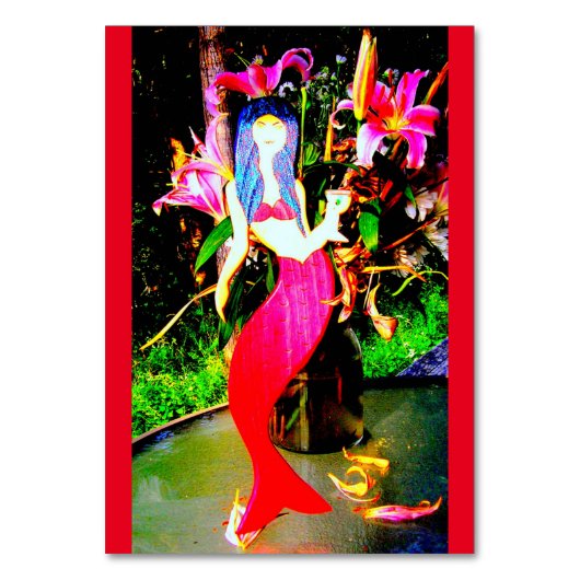 rode zeemeermin kaart (Voorkant)