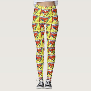 rode zeemeermin leggings