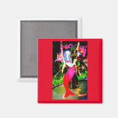 rode zeemeermin magneet (Voorkant / Achterkant)