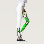 rode zeemeermin met groene staart leggings (Rechts)