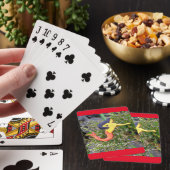 rode zeemeermin pokerkaarten (Insitu)