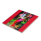 rode zeemeermin tegeltje (Zijkant)