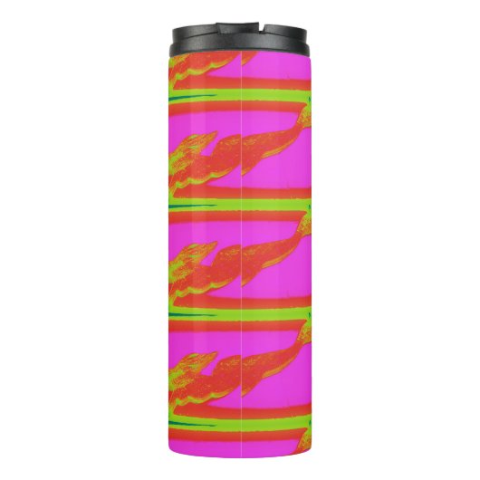 rode zeemeermin thermosbeker (Achterkant)