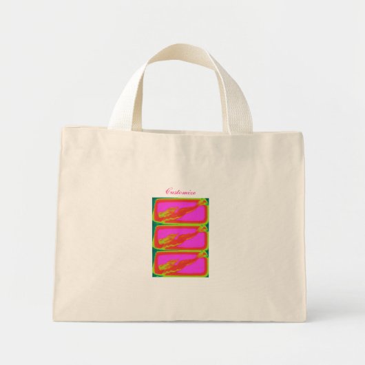 Rode zeemeermin Thunder_Cove Mini Tote Bag (Voorkant)