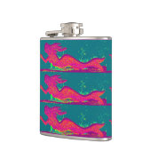 Rode zeemeerminkolf heupfles (Links)