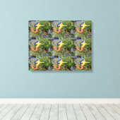 rode zeemeerminnaars canvas afdruk (Insitu (Houten vloer))