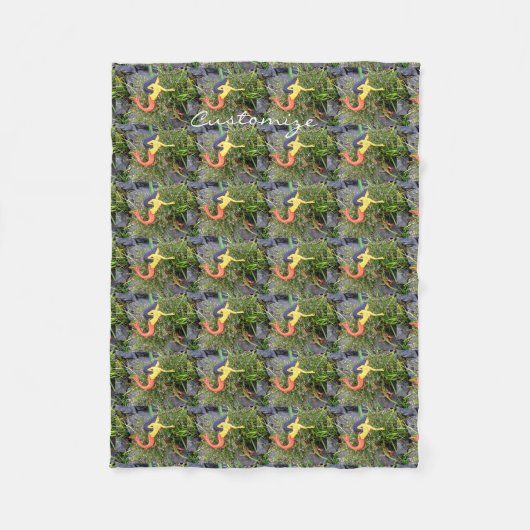 rode zeemeerminnaars fleece deken (Voorkant)