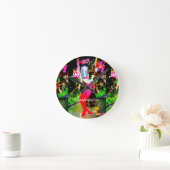 Rode zeemeerminnelijke schoonheid die Thunder_Cove Ronde Klok (Huis)