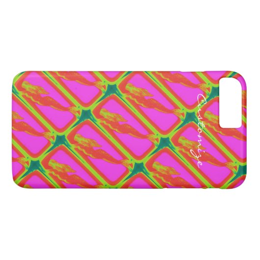 rode zeemeerminnen Case-Mate iPhone case (Achterkant (Horizontaal))