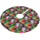 rode zeemeerminnende schoonheid die feesten kerstboom rok (Gekanteld)