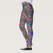 rode zeemuizen grijs leggings (Links)