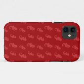 Rode zeepaarden Case-Mate iPhone case (Achterkant (horizontaal))