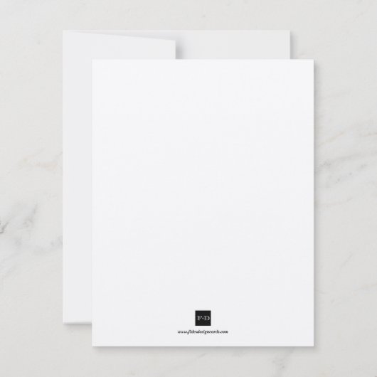 Rode zeeschelp trouw aankondiging save the date (Achterkant)