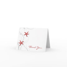 Rode Zeester en Zilver Koraal Dank je wel