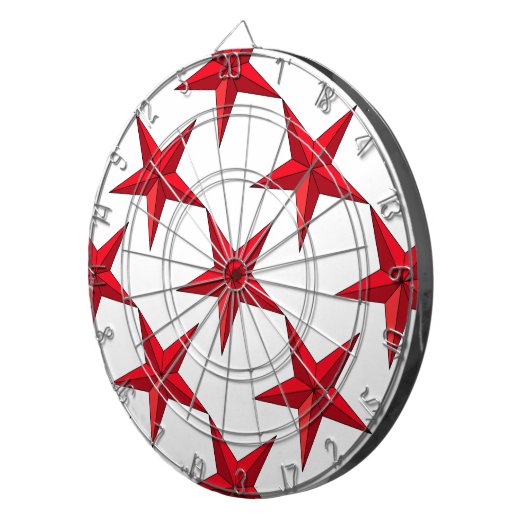 Rode ZeevaartSter Dartbord (Voorkant Rechts)