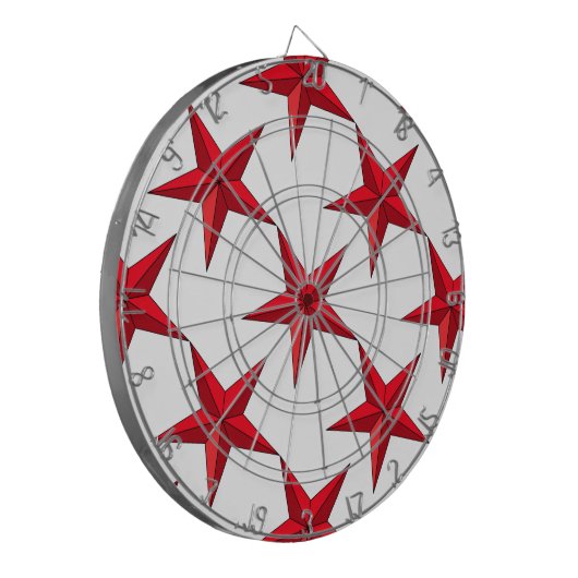 Rode ZeevaartSter Dartbord (Voorkant Links)