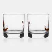 Rode Zeil Viking Schip II Whisky Glas (Links)