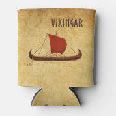 Rode Zeil Vikingschip II Blikjeskoeler (Voorkant)