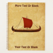 Rode Zeil Vikingschip II Planner (Voorkant)