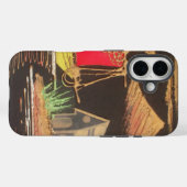 Rode Zeilboot Landschap Olie Schilderij Art Print Case-Mate iPhone Case (Achterkant (horizontaal))