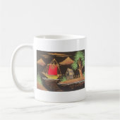 Rode Zeilboot Landschap Olie Schilderij Art Print Koffiemok (Links)