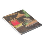 Rode Zeilboot Landschap Olie Schilderij Art Print Notitieblok (Schuin)