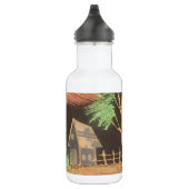 Rode Zeilboot Landschap Olie Schilderij Art Print Waterfles (Rechts)