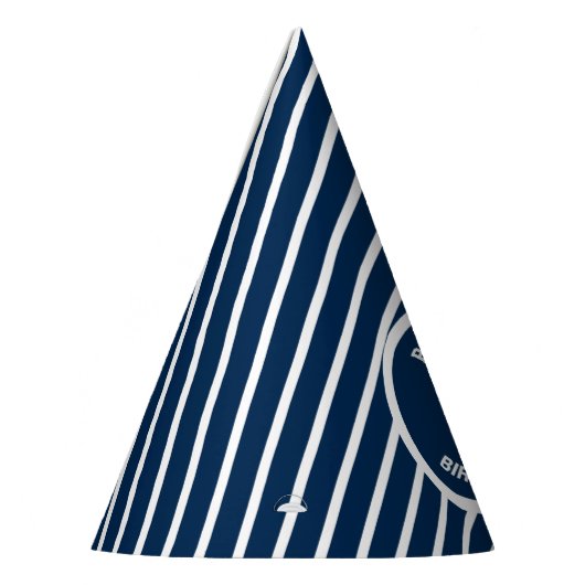 Rode zeilboot Nautical Birthday Feesthoedjes (Links)