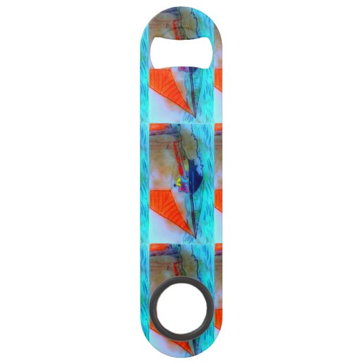 rode zeilflesopening speed flessenopener (Voorkant)