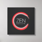 Rode Zen Canvas Afdruk (Voorkant)