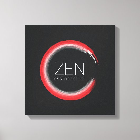 Rode Zen Canvas Afdruk (Voorkant)