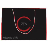 Rode Zen grote cadeautas (Achterkant)