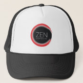 Rode Zen Trucker Hoed Trucker Pet (Voorkant)